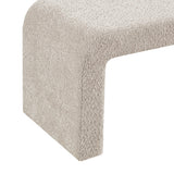 INK+IVY Steve Casual Boucle Waterfall Bench II105-0567 Beige