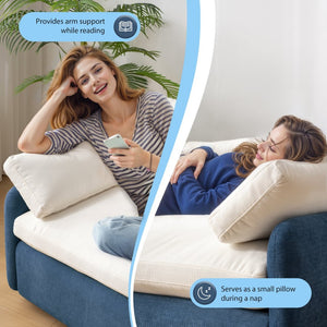 English Elm 50*43" Oversized Chenille Armchair - Deep Seat Accent Chair With Pillows For Style & Comfort N723P235042C-GIGA