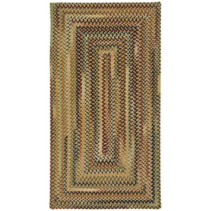 Capel Rugs Gramercy Luxurious Wool Braid Rug - Hypo-allergenic, Classic Style, Rich Color Palette For Any Space Gold, Tan 95% Wool,5% Other Fibers 0070qs00270048100
