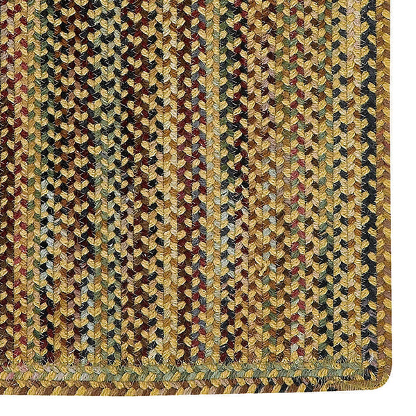 Capel Rugs Gramercy Luxurious Wool Braid Rug - Hypo-allergenic, Classic Style, Rich Color Palette For Any Space Gold, Tan 95% Wool,5% Other Fibers 0070ns02000800100