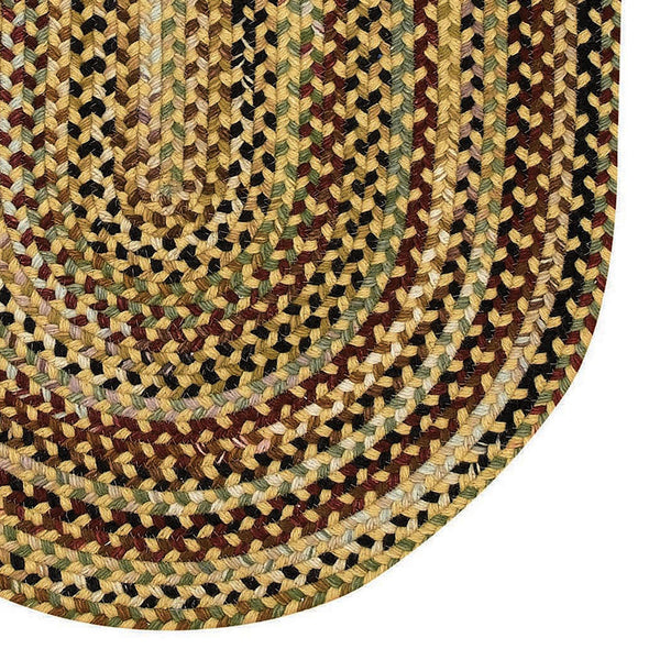 Capel Rugs Gramercy Luxurious Wool Braid Rug - Hypo-allergenic, Classic Style, Rich Color Palette For Any Space Gold, Tan 95% Wool,5% Other Fibers 0070vs00240036100