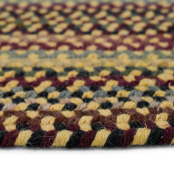 Capel Rugs Gramercy Luxurious Wool Braid Rug - Hypo-allergenic, Classic Style, Rich Color Palette For Any Space Gold, Tan 95% Wool,5% Other Fibers 0070vs00240036100