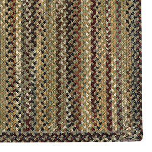 Capel Rugs Gramercy Luxurious Wool Braid Rug - Hypo-allergenic, Classic Style, Rich Color Palette For Any Space Sage, Brown 95% Wool,5% Other Fibers 0070ns02000800200