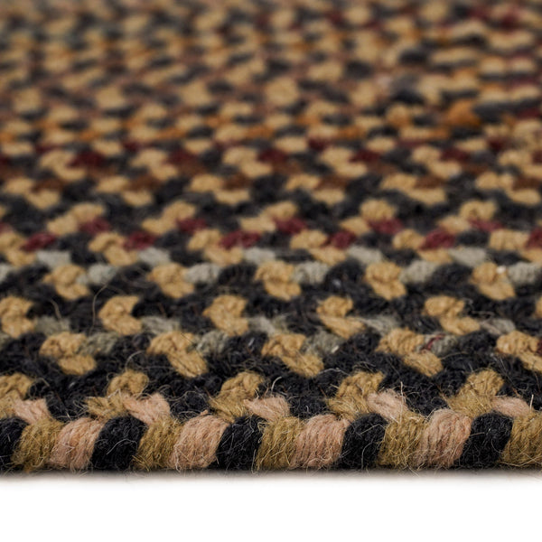 Capel Rugs Gramercy Luxurious Wool Braid Rug - Hypo-allergenic, Classic Style, Rich Color Palette For Any Space Black 95% Wool,5% Other Fibers 0070qs00240036300