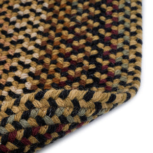 Capel Rugs Gramercy Luxurious Wool Braid Rug - Hypo-allergenic, Classic Style, Rich Color Palette For Any Space Black 95% Wool,5% Other Fibers 0070vs00200030300