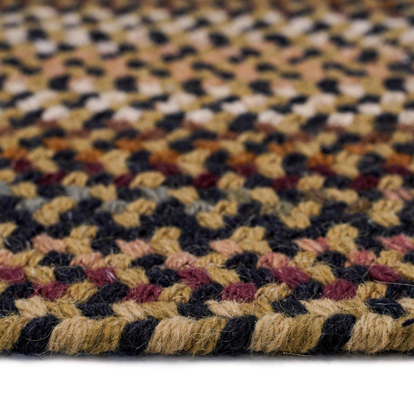 Capel Rugs Gramercy Luxurious Wool Braid Rug - Hypo-allergenic, Classic Style, Rich Color Palette For Any Space Black 95% Wool,5% Other Fibers 0070vs00200030300