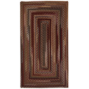 Capel Rugs Gramercy Luxurious Wool Braid Rug - Hypo-allergenic, Classic Style, Rich Color Palette For Any Space Cinnabar 95% Wool,5% Other Fibers 0070qs00360036500
