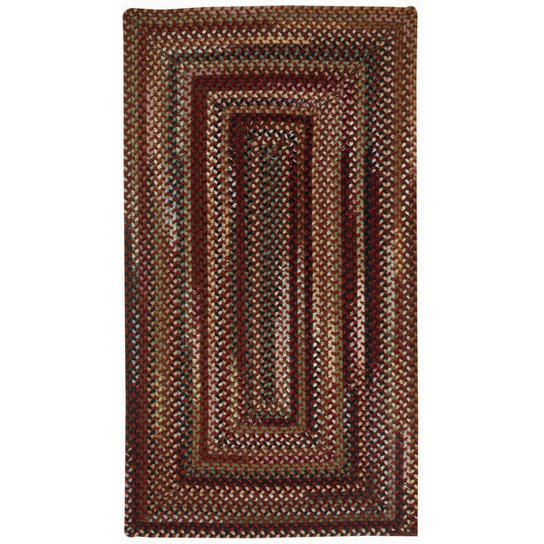 Capel Rugs Gramercy Luxurious Wool Braid Rug - Hypo-allergenic, Classic Style, Rich Color Palette For Any Space Cinnabar 95% Wool,5% Other Fibers 0070qs00360036500