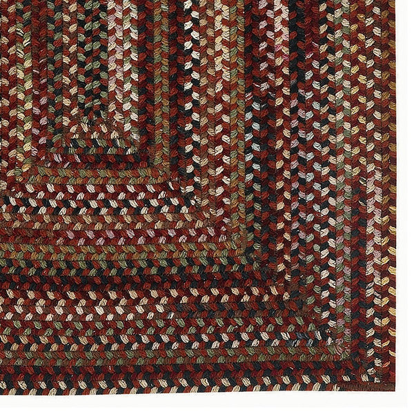 Capel Rugs Gramercy Luxurious Wool Braid Rug - Hypo-allergenic, Classic Style, Rich Color Palette For Any Space Cinnabar 95% Wool,5% Other Fibers 0070qs00360036500