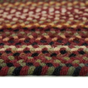 Capel Rugs Gramercy Luxurious Wool Braid Rug - Hypo-allergenic, Classic Style, Rich Color Palette For Any Space Cinnabar 95% Wool,5% Other Fibers 0070qs00360036500
