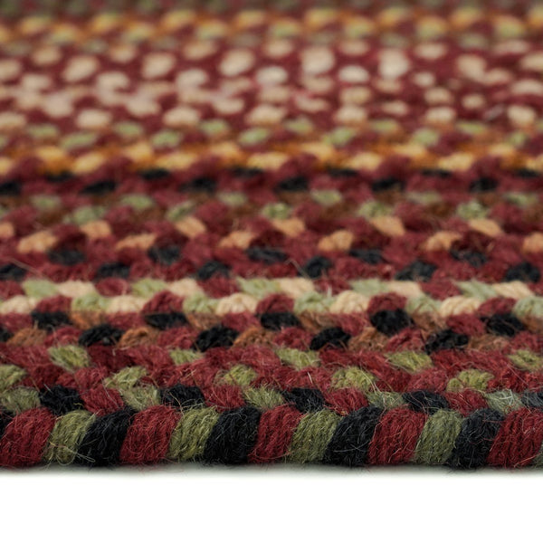Capel Rugs Gramercy Luxurious Wool Braid Rug - Hypo-allergenic, Classic Style, Rich Color Palette For Any Space Cinnabar 95% Wool,5% Other Fibers 0070qs00360036500