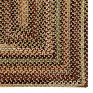 Capel Rugs Gramercy Luxurious Wool Braid Rug - Hypo-allergenic, Classic Style, Rich Color Palette For Any Space Tan, Green 95% Wool,5% Other Fibers 0070qs00360036700