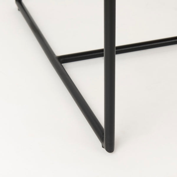 Mercana Stamford Modern Upholstered Dining Chair with Wood Back and Sleek Metal Frame for Comfort & Style Beige Fabric | Black Metal | Armed 69970