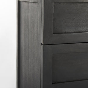 Mercana Divina Accent Cabinet – Handcrafted Mango Wood with Unique Marble Top & Sleek Iron Base for Storage 69201-AB