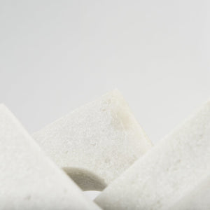 Mercana Linx Elegant Granite-Look Resin Sculpture for Stylish Home Decor and Tactile Visual Interest White Granite Resin | Large 70174