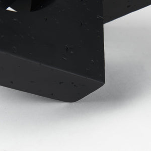 Mercana Linx Decorative Sculpture - Modern Abstract Object to Elevate Your Home Decor with Sophisticated Style Matte Black Resin | Large 70176
