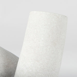 Mercana Otto Knot Sculpture in Cream Granite Resin - Elegant Decorative Object for Modern Home Décor White Granite Resin | Small 70177