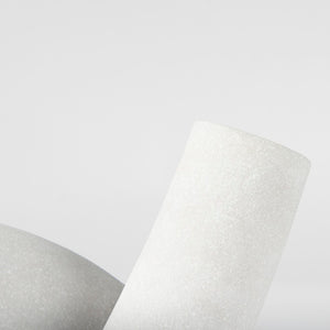 Mercana Otto Knot Sculpture in Cream Granite Resin - Elegant Decorative Object for Modern Home Décor White Granite Resin | Large 70178