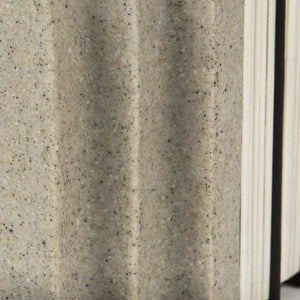 Mercana Empire Granite Resin Arc Book Ends – Elegant Support for Books & Décor in Any Style, 14.6" Long Sandstone Resin | Set of 2 70182