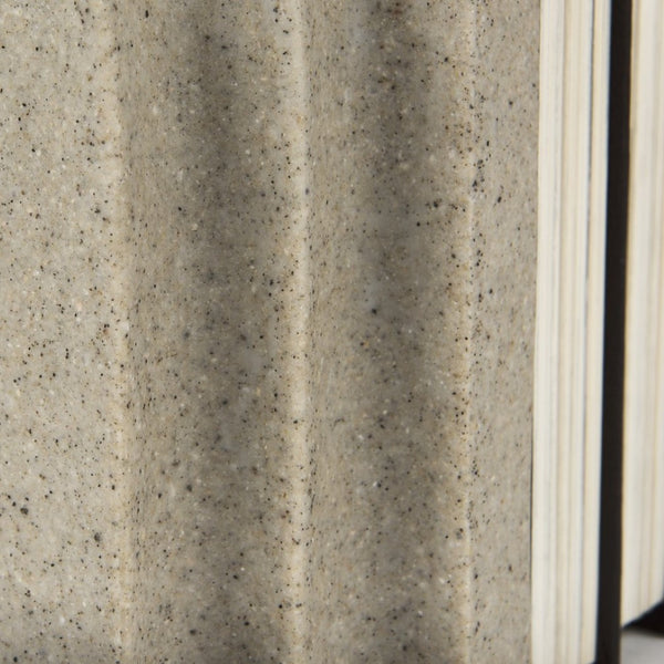 Mercana Empire Granite Resin Arc Book Ends – Elegant Support for Books & Décor in Any Style, 14.6" Long Sandstone Resin | Set of 2 70182