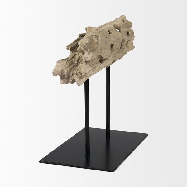 Mercana Dwell Cholla Wood Resin Decorative Object - Organic Elegance for Modern Home Décor and Display Small 70183