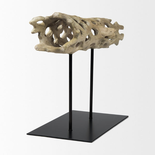 Mercana Dwell Cholla Wood Resin Decorative Object - Organic Elegance for Modern Home Décor and Display Large 70184