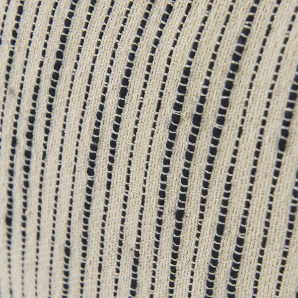 Mercana Krystal Decorative Pillow Cover – Modern Boho Charm with Blue Pom Pom Accents for Cozy Spaces Cream/Black | PomPoms | 18x18 70063