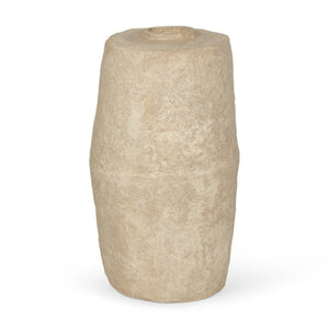 Mercana Rama Hand-Crafted Eco-Friendly Floor Vase - Unique Artisanal Accent for Modern Bohemian Decor Beige Paper Mache| Large 70201