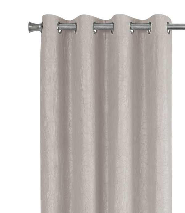 English Elm Curtain Panel Set Of 2, 54" W X 95" L, Room Darkening Micro Suede, Modern Beige For Stylish Privacy B2710P218770