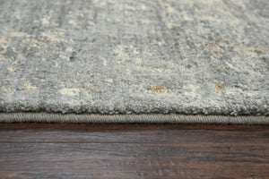 Alora Decor Essential Gray Runner Rug With Hand-Washed Wool Blend, Neutral Distressed Palette For Hallways 2'6" x 8' 00700710100332608