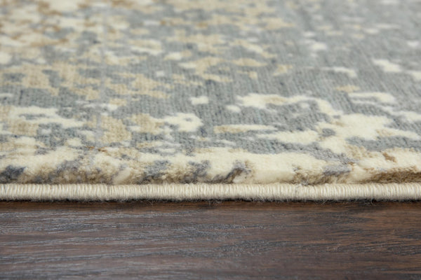 Alora Decor Essential Beige Rectangle Rug—Modern Wool-Tencel Hybrid With Subtle Abstract Neutrals, Durable Bound Edge Finish 5' x 8' 00700710300040508