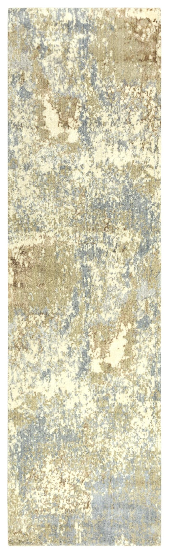 Alora Decor Essential Modern Beige Runner Rug With Wool-Tencel Blend, Durable High-Traffic Design, Textured Elegance 2'6" x 8' 00700710300042608