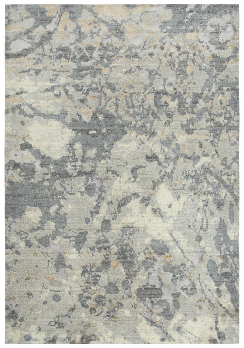 Alora Decor Essential Gray Rectangle Rug — Modern New Zealand Wool & Tencel Hybrid, Soft Low-Profile Weave For Rooms 10' x 13' 00700710400330113