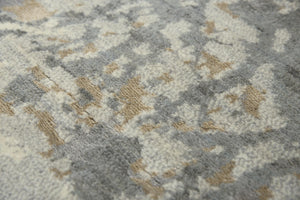 Alora Decor Essential Gray Runner Rug With New Zealand Wool-Tencel Hybrid, Durable Low-Maintenance Modern Style 2'6" x 10' 00700710400332610