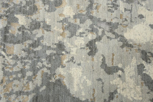 Alora Decor Essential Gray Rectangle Rug — Modern New Zealand Wool & Tencel Hybrid, Soft Low-Profile Weave For Rooms 10' x 13' 00700710400330113