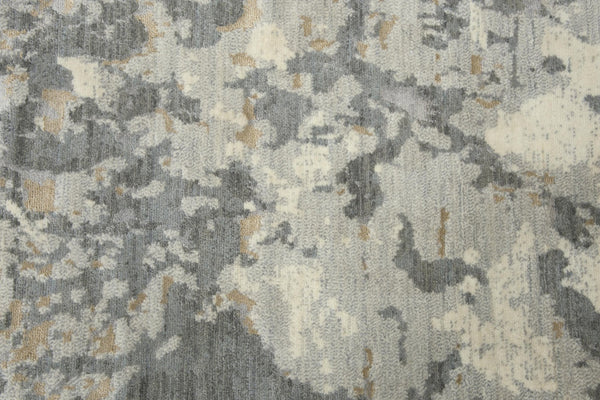 Alora Decor Essential Gray Runner Rug With New Zealand Wool-Tencel Hybrid, Durable Low-Maintenance Modern Style 2'6" x 10' 00700710400332610