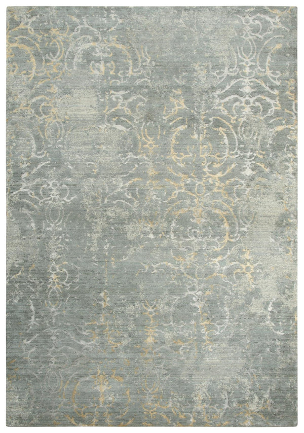 Alora Decor Essential Gray Hand-Finished Rug With New Zealand Wool And Tencel Blend, French Country Scroll Elegance 10' x 13' 00700710600330113