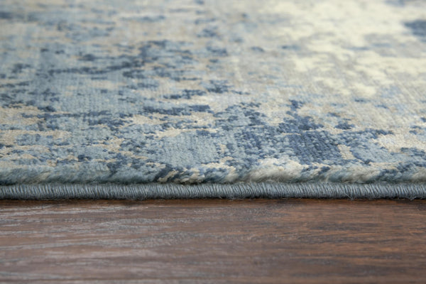 Alora Decor Essential Blue Runner Rug — Hand‑Knotted Look Wool Blend, Soft Luster, Durable Latex Backing For Halls 2'6" x 10' 00700710700092610