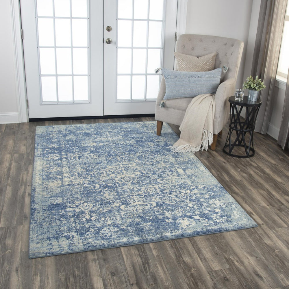 Alora Decor Essential Blue Runner Rug With Wool-Tencel Blend, Hand-Knotted Look, Plush Comfort, Durable Transitional Style 2'6" x 10' 00700710800092610