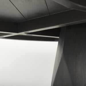 Mercana Fitzgerald Elegant Solid Wood Round Dining Table - Mid-Century Modern Design for Stylish Spaces 60" Brown Wood Top | Brown Wood Base 68565-AB