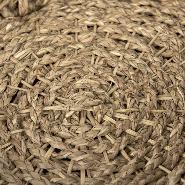 Mercana Haini Elegant Handwoven Basketweave Trays with Loop Handles for Stylish Home Organization and Decor 70228