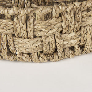 Mercana Haini Elegant Handwoven Basketweave Trays with Loop Handles for Stylish Home Organization and Decor 70228