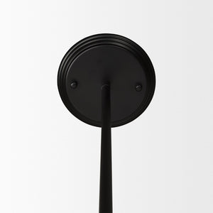 Mercana Farrah Contemporary Frosted Glass Globe Pendant Light for Modern Kitchens and Dining Spaces Matte Black Metal 70199