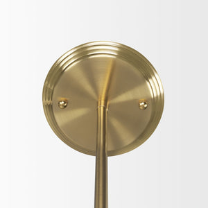 Mercana Farrah Contemporary Frosted Glass Globe Pendant Light for Modern Kitchens and Dining Spaces Gold Metal 70198