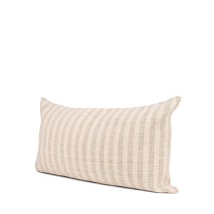 Mercana Jace Decorative Pillow Cover in Timeless Striped Design for Versatile Home Accent and Comfort Cream/Beige | 14x26 70326