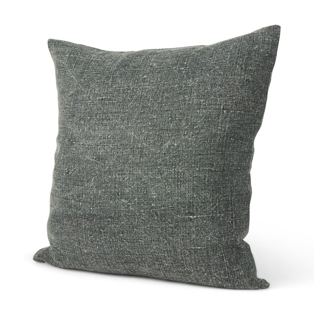 Mercana Jack Green Linen Square Decorative Pillow Cover for a Calming, Natural Touch in Your Space Green | 22x22 70328