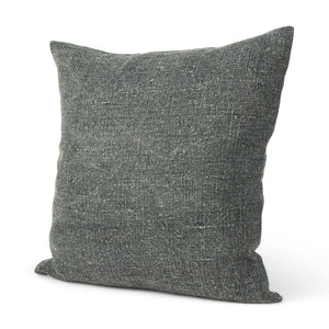Mercana Jack Green Linen Square Decorative Pillow Cover for a Calming, Natural Touch in Your Space Green | 22x22 70328