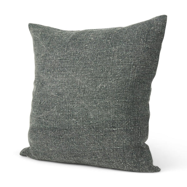 Mercana Jack Green Linen Square Decorative Pillow Cover for a Calming, Natural Touch in Your Space Green | 22x22 70328