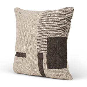 Mercana Kyle Square Pillow Cover - Sophisticated Neutral Accent for Elegant Living Spaces and Cozy Texture Beige | Abstract | 20x20 70338