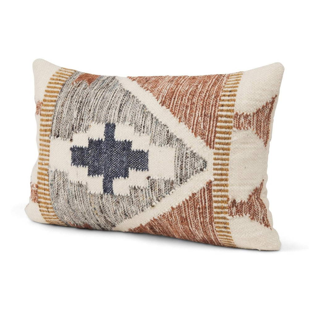 Mercana Kenzie Decorative Lumbar Pillow Cover - Handwoven Ikat Design for Cozy, Stylish Home Accents 70337